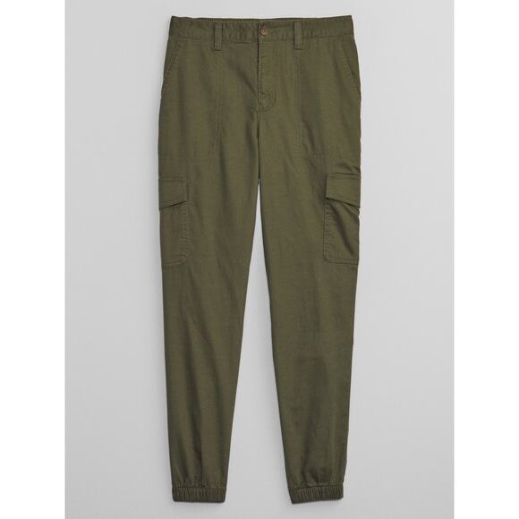 GAP Girlfriend Jogger Olive Green Cargo Pants Size 4 - Picture 1 of 11